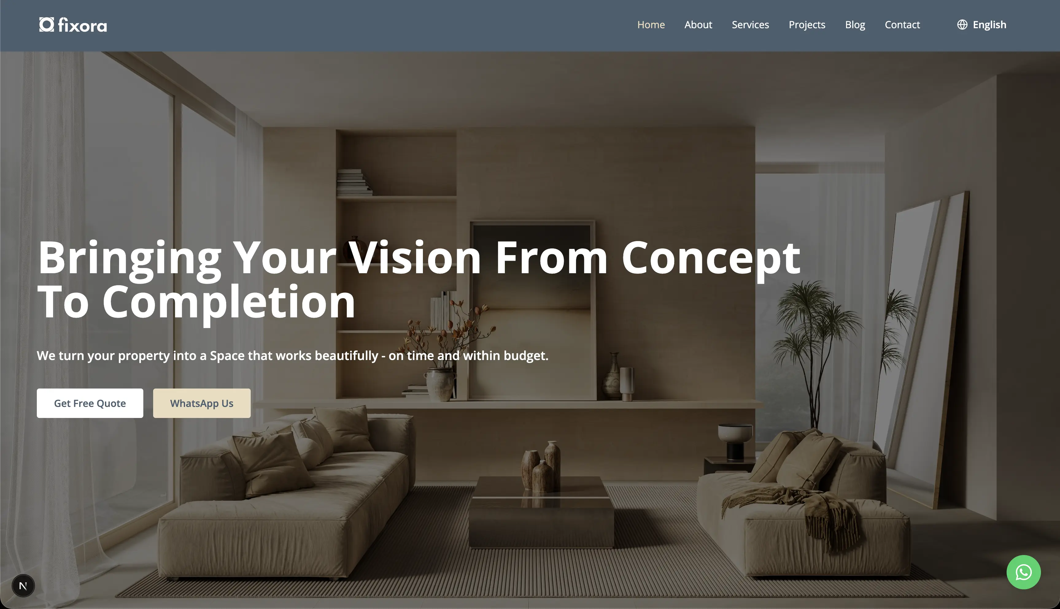Fixora Company Website